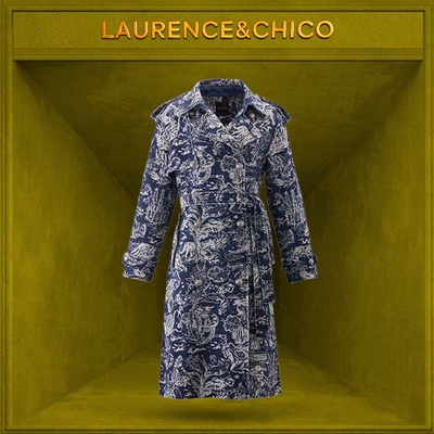 【平台补贴】LC天中花园牛仔风衣，蓝色（12.8日）