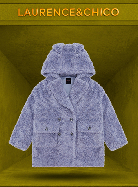 【秋冬新品】LC泰迪Oversized兔耳外套，雾蓝色