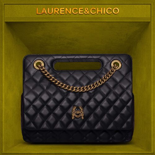 LC黑色羊皮牛奶盒包