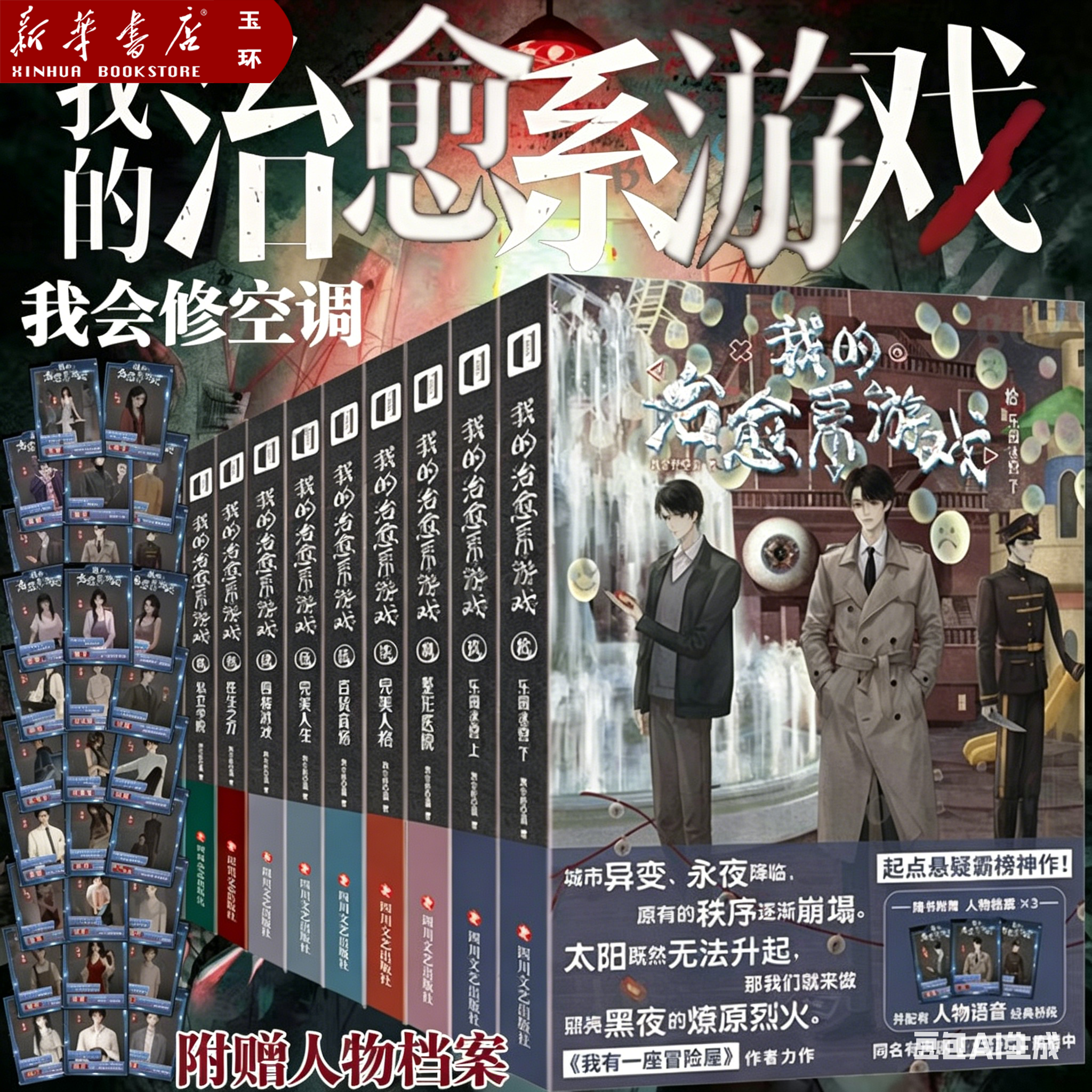 【新华书店正版】全10册我的治愈系游戏1-10我会修空调我有一座冒险屋作者起点悬疑霸榜我的治愈系游戏次元书馆沉浸式游戏推理冒险