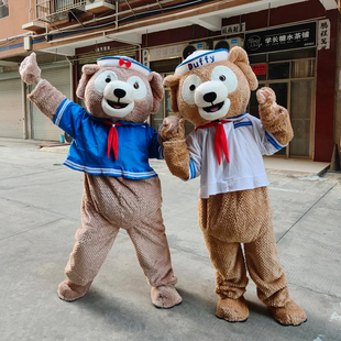 COSER达菲熊卡通人偶服装迪士尼玩偶布偶熊公仔毛绒道具人穿布偶