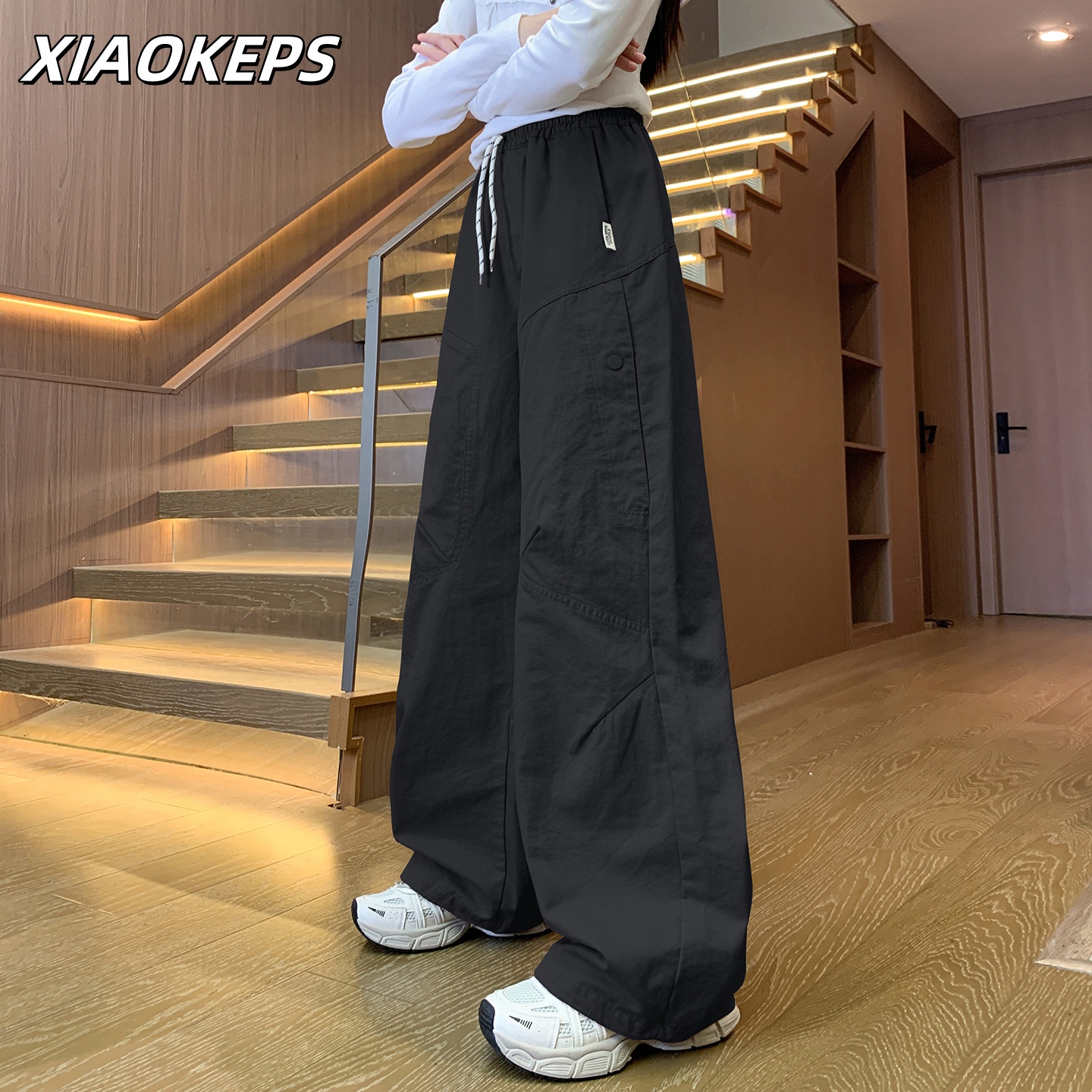 韩国XKPS女童工装裤2025新款