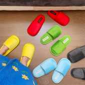 日式 拖鞋 室内家居防滑轻便静音四季 i人宅家小彩拖 款 家用记忆海绵