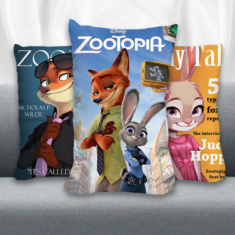 疯狂动物城朱迪尼克抱枕靠枕