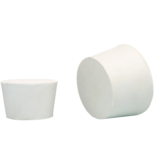 实芯橡胶塞 塞子 试管塞 烧瓶白胶塞 橡胶塞堵头000#-23#密封塞家用橡皮塞 实验室用玻璃制品优质胶塞