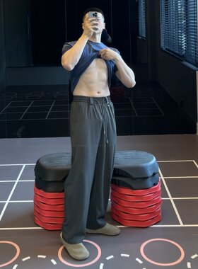 弹力耐磨速干健身裤抽绳方便透气