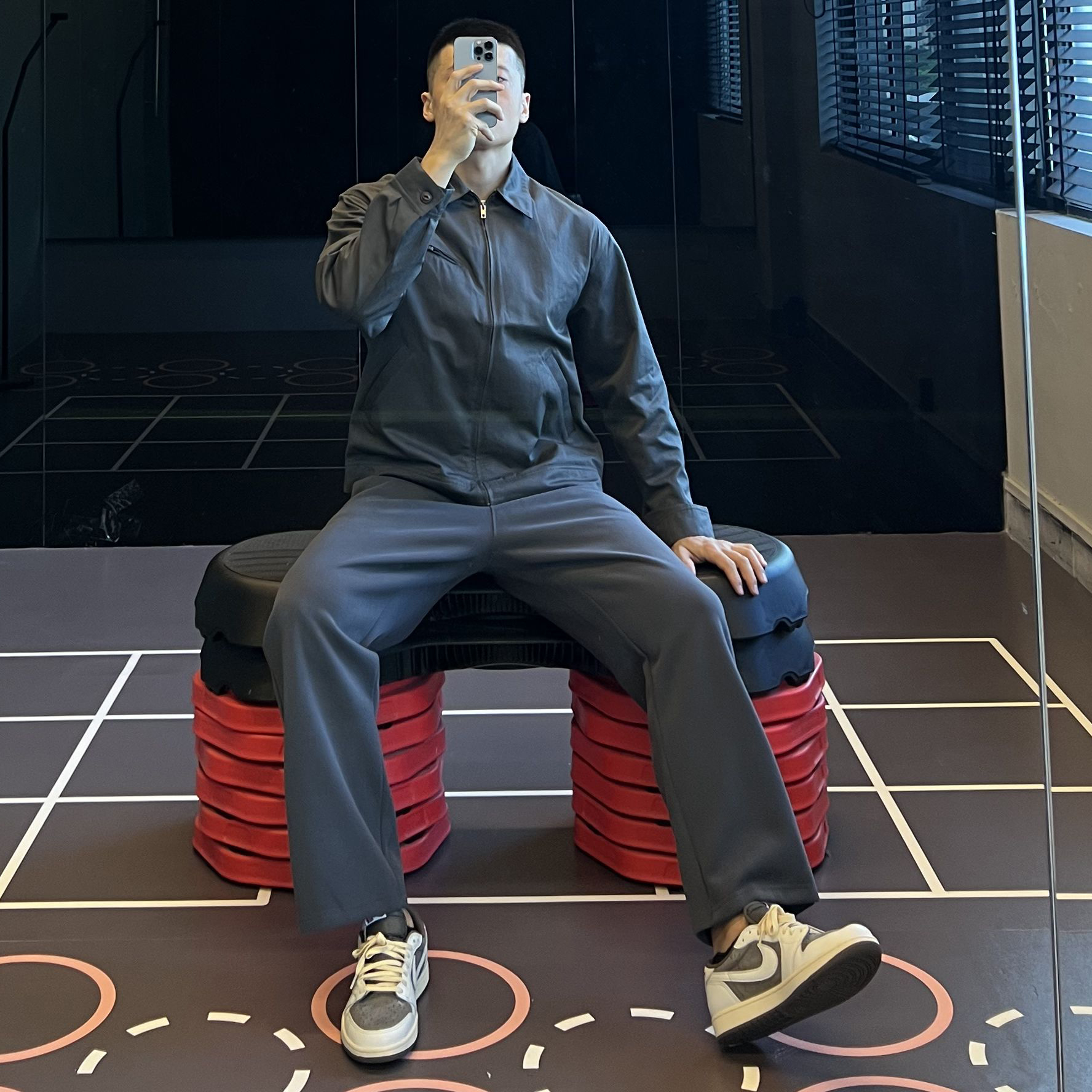 380G华棉保暖运动卫裤男美式休闲