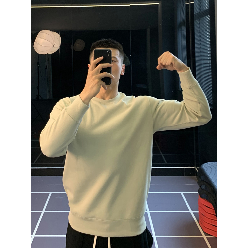 【加绒加厚】纯棉打底长袖T恤男