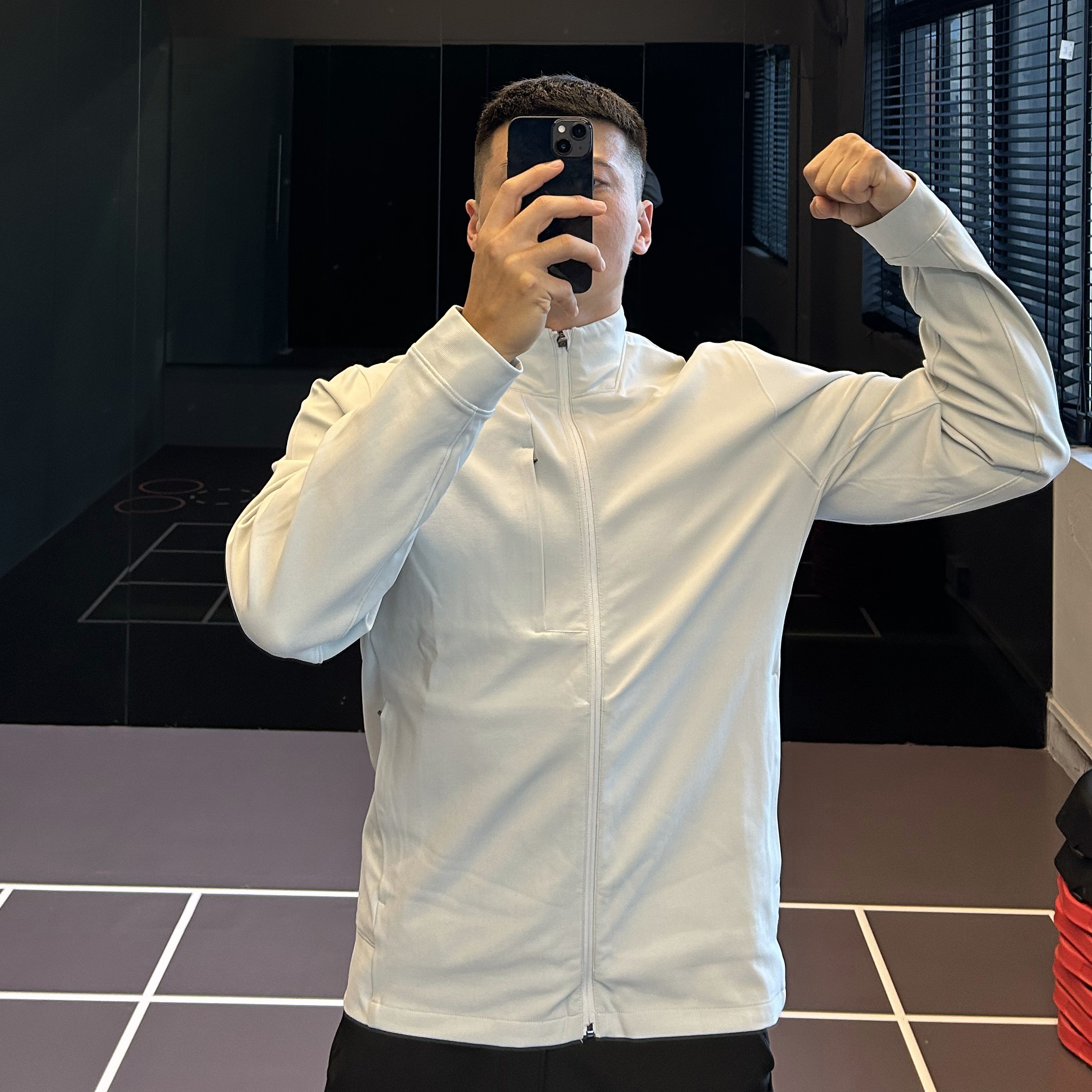 立领针织夹克外套男士运动体能服