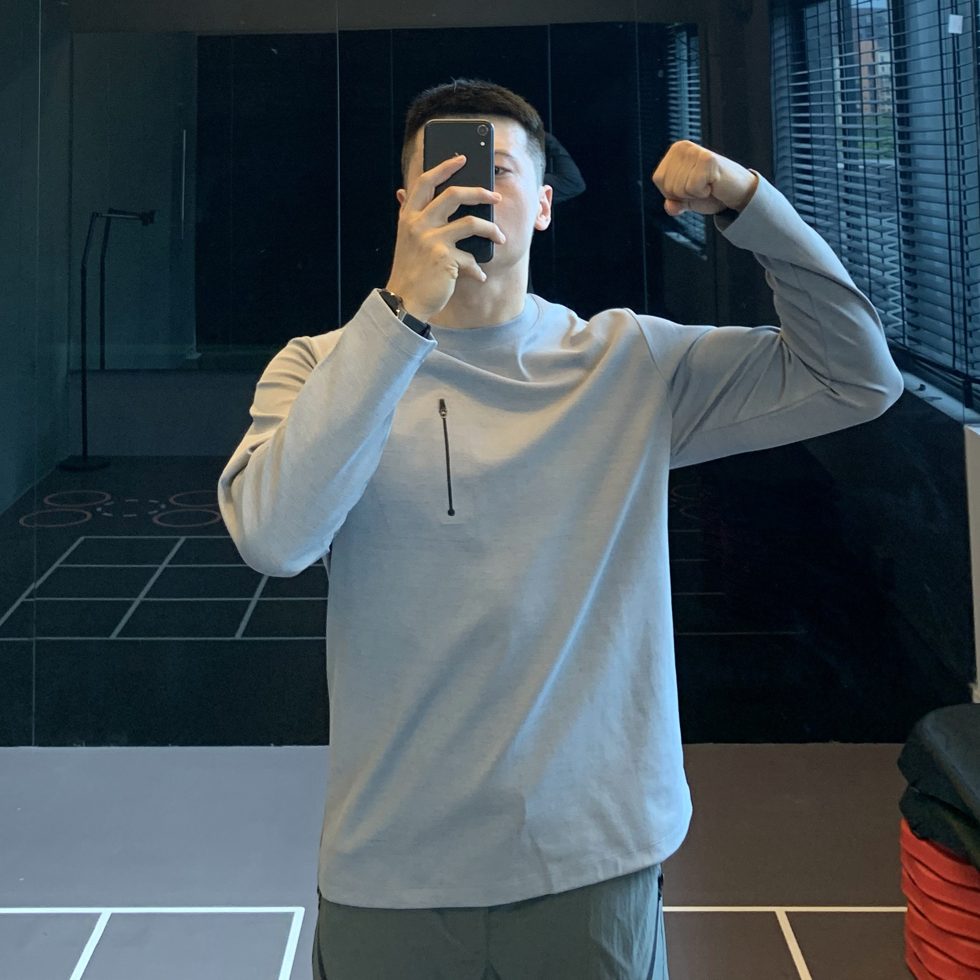 简约轻潮男士速干t恤户外运动秋