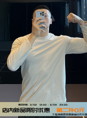 IRONTRAP春夏新款新疆赛罗棉运动长袖T恤男内搭打底修身健身衣服