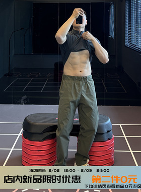 IRONTRAP三防户外松紧腰工装裤男登山徒步伞兵冲锋裤宽松裤子夏季