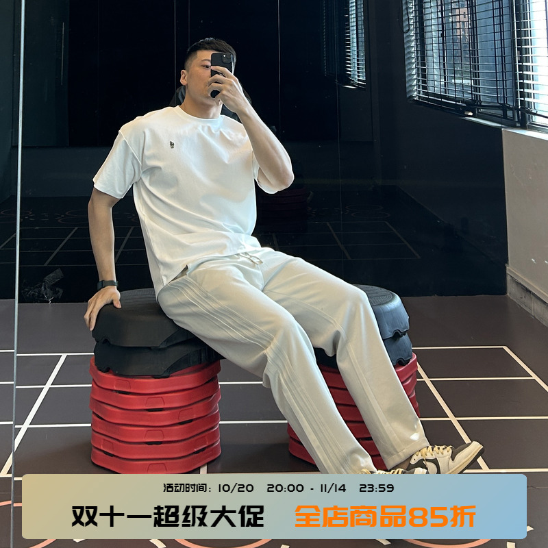 新款训练镰刀卫裤松紧腰运动长裤
