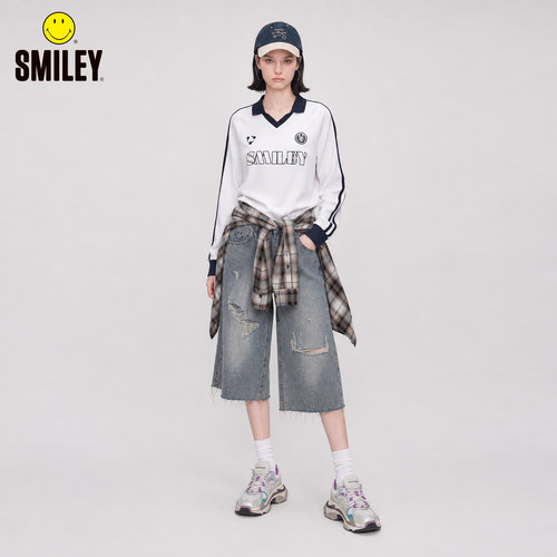 SMILEY秋冬新款长袖套头卫衣女