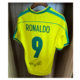 1998世界杯9号罗纳尔多签名球衣RONALDO外星人印签复古短袖 足球服