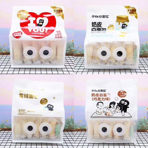 小白心里软奶皮白面包270g