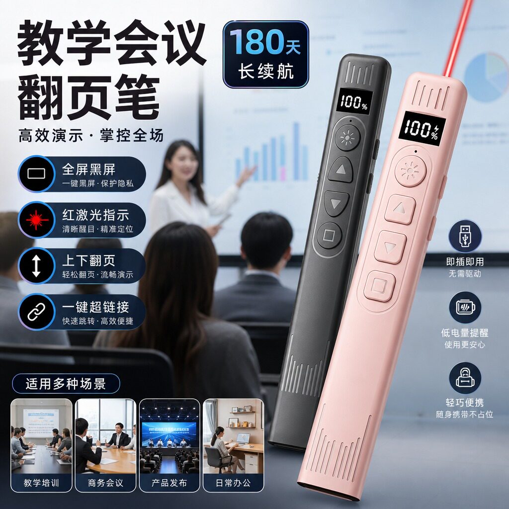 麦拉达P1强光翻页激光笔图片
