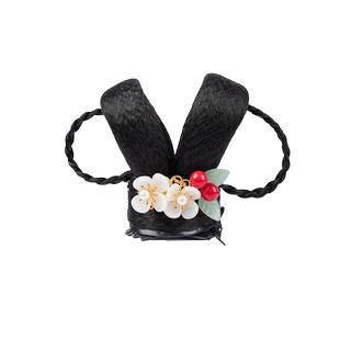 儿童汉服假发女童抓夹发髻蝴蝶结发包古风古典舞古装头饰唐装表演