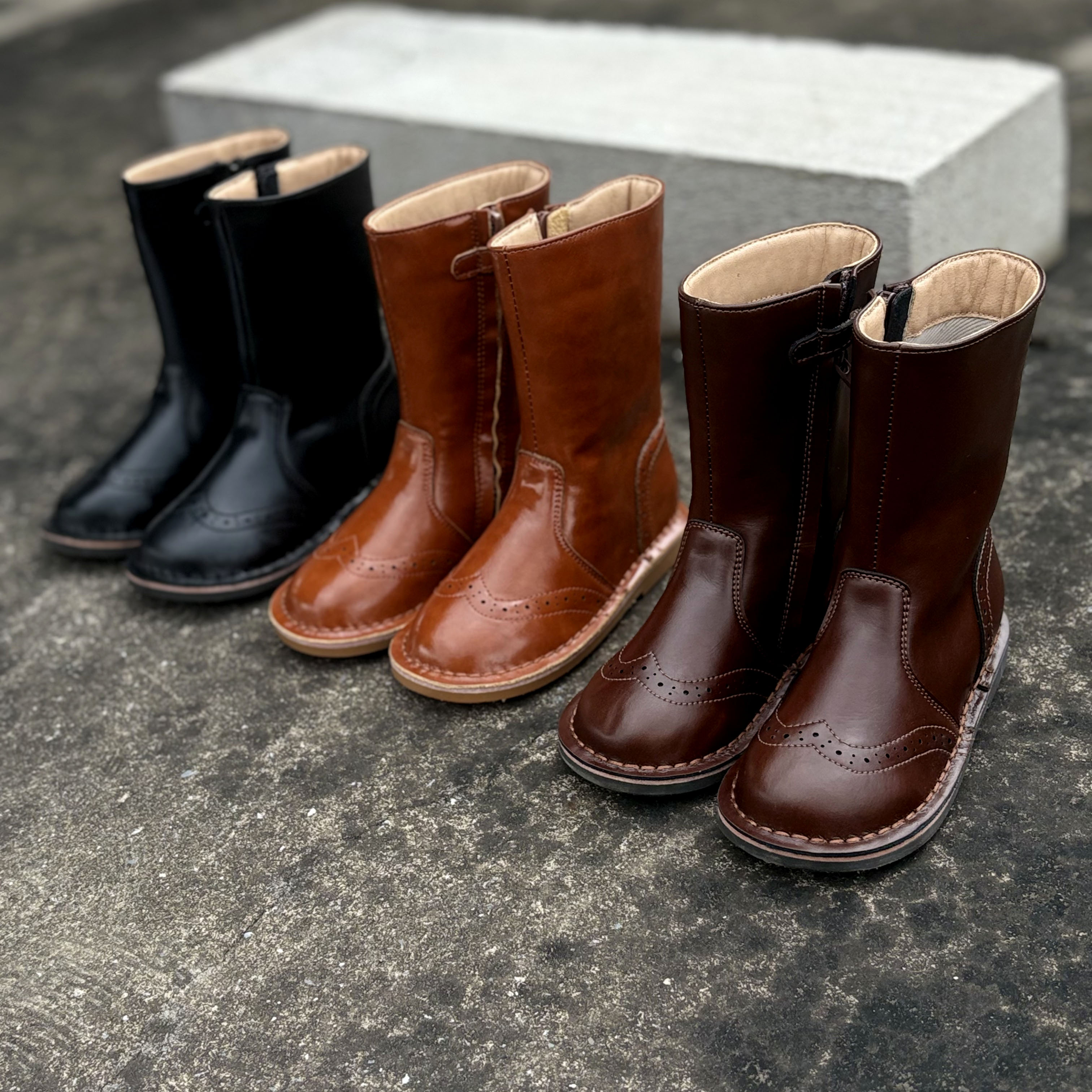 Duoremi儿童靴子25aw26女童短靴加绒2025秋冬新款小公主洋气马丁