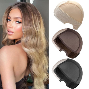 COS假发调节网帽透气士网底分发缝发网DIY制做防滑瑞丝绒头套帽子