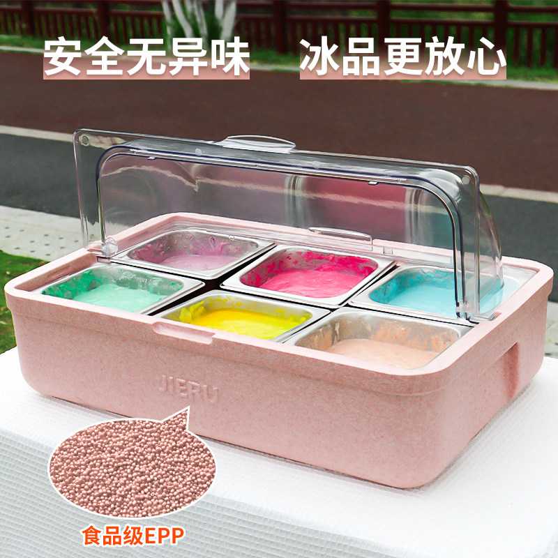 捷如15L小号epp专用保温箱摆摊商用食品epp泡沫箱出摊透明冷藏箱