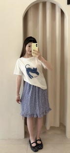 夏季新款韩版女学生圆领短袖T恤修身显瘦百搭纯色上衣裙子纯棉