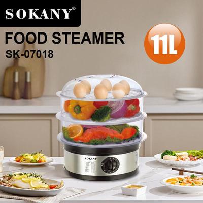 外贸SOKANY07018蒸锅家用多功能蔬菜肉蛋电热锅蒸笼FOOD STEAMER