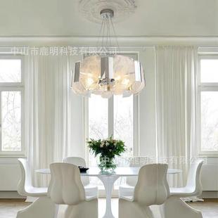 法式穆拉诺轻奢玻璃吊灯现代简约别墅复式楼客厅餐厅酒店装饰吊灯