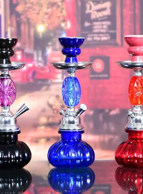 跨境货源 阿拉伯水烟小号个人单管水烟壶便携亚克力30厘米shisha