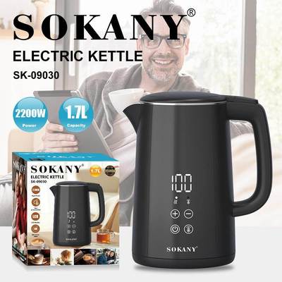 出口SOKANY09030电水壶家用1.7L热水壶控温开水壶ELECTRIC KETTLE