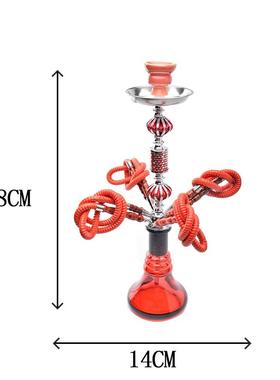 厂家直销跨境电商阿拉伯水烟中号四管铝球壶套装hookah shisha