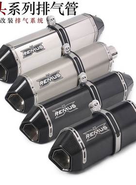 摩托车适用10R6900 KTM200RC390 Z800改装狼头排气管