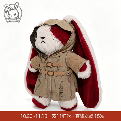 Plushie Dreadfuls娃衣原创设计毛绒公仔哥特连体衣连帽连衣裙