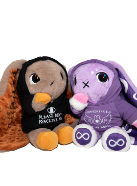 PLUSHIE DREADFULS玩偶娃衣卫衣毛绒玩具服饰兔子衣服连帽卫衣