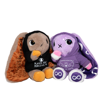 PLUSHIE DREADFULS玩偶娃衣卫衣毛绒玩具服饰兔子衣服连帽卫衣