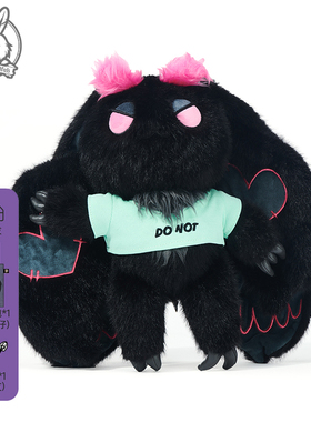 PLUSHIE DREADFULS毛绒公仔玩偶兔子玩偶黑色神秘卡墨斯娃娃礼物