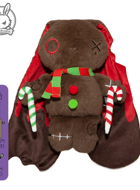 PLUSHIE DREADFULS毛绒玩具公仔玩偶兔子圣诞节姜饼人送人礼物