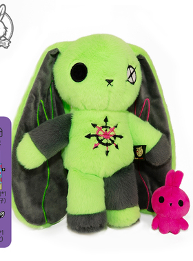 PLUSHIE DREADFULS毛绒玩具兔子玩偶公仔娃娃安抚治愈礼物多动兔