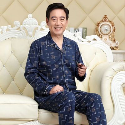 中老年人纯棉家居服套装