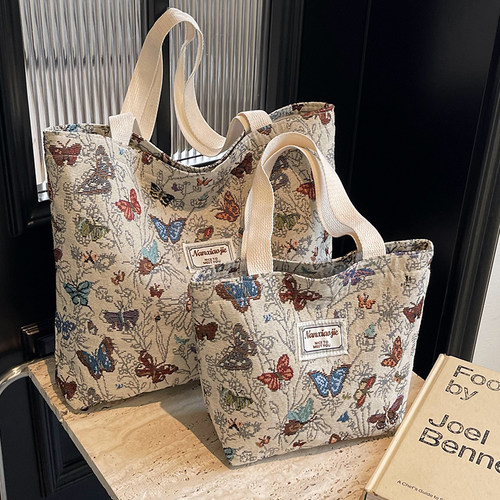 单肩2024新款通勤时尚上课手提袋