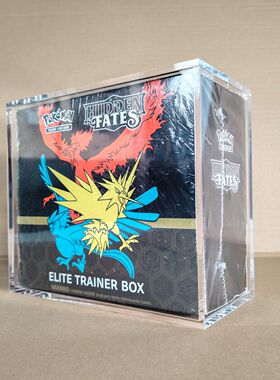 适用于ETB超透明宝可梦系列保护盒展示盒防UV增压箱防尘盒