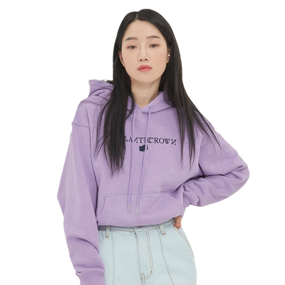 宽松韩版纯色短款卫衣