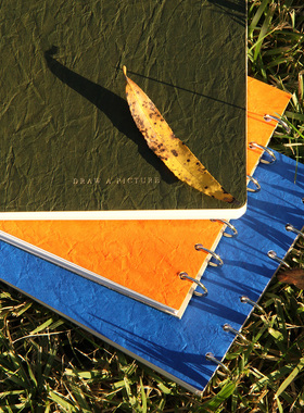 轻听160g单面不透环装马克本sketchbook马克笔彩铅速写小定制