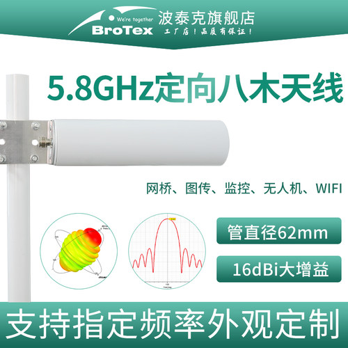 5.8g八木定向天线无人机网桥wifi