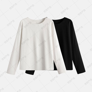 《卖了6年的圈粉款》 秋冬长袖圆领磨毛打底T恤～自带腰身