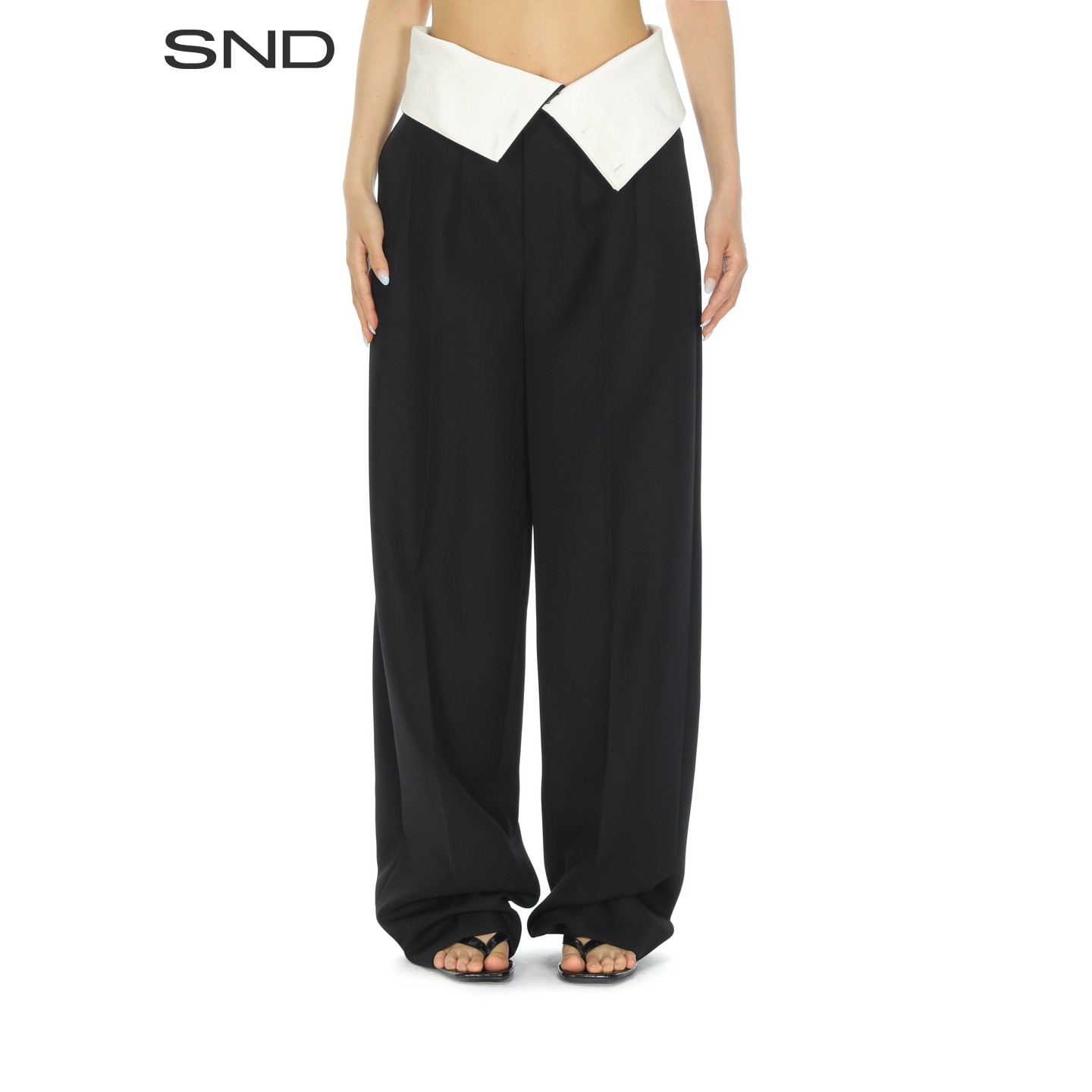 【CARVEN 设计师品牌】SND SS26 高腰精裁西裤女款