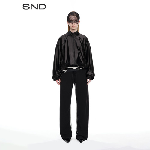 SNDSS26缎光大廓形运动夹克