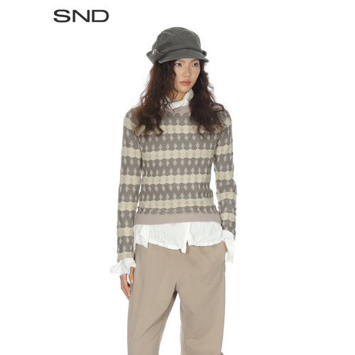SNDPS26提花套头衫女款