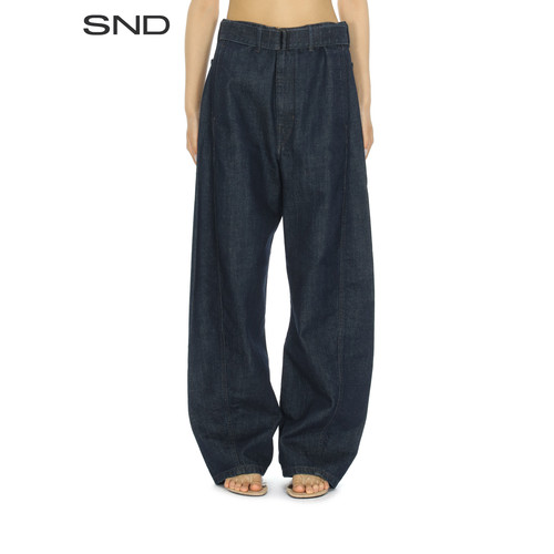 SNDSS26扭纹腰带裤女款