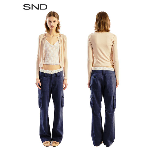 SNDSS26假两件吊带开衫